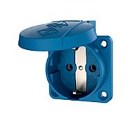 Prise Schuko en saillie Mennekes 11011 16 A, 2p+T, 230 V, bleue