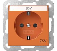 Prise SCHUKO Gira BSF ZSV Système 55 Orange 4457109
