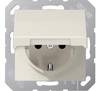 Prise SCHUKO Jung SAFETY+ avec couvercle rabattable Jung AS 1520 BFKIKL blanc, 1 pièce.