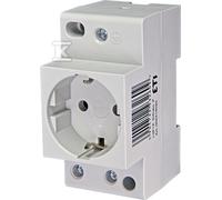 Prise Schuko avec rail DIN - 230 V - 16 A - Prise encastrable pour répartiteur et armoire de commande