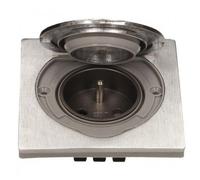 Prise simple en inox - type 2P+T - hermétique - IP55 - 16A GTV