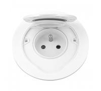 Prise simple étanche IP55 - 16A - 2P+T - rond - blanc Thomson