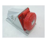 Prise socle 3P+T 16A 400V femelle connecteur saillie 90° protégée 6h IP67 GEWISS GW62504