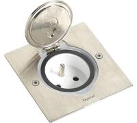 Prise Sol Inox Ronde Discrétion Et Robustesse Encastrable - Legrand