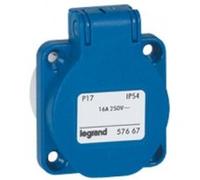Prise Tableau 16 Ampères 2P+T Ip54 Bleu - Legrand 57667 Bleu G