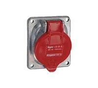 prise tableau 32 ampères 3p+t ip44 rouge - legrand hypra 52933