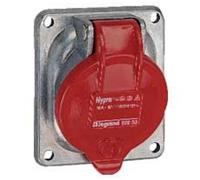prise tableau 32 ampères 3p+t ip44 rouge - legrand hypra 52933
