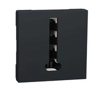 Prise téléphone 1 poste 2 modules Unica Anthracite Schneider
