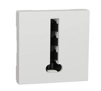 Prise téléphone 1 poste 2 modules Unica Blanc Schneider