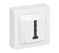 LEGRAND Prise téléphone Les Apparents, Complet Blanc, Appareillage Saillie, installation facile sans boîte à encastrer, conjoncteur 8 plots intégré