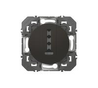 Prise téléphone 1 poste Dooxie noir Legrand