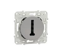 Schneider Electric – Prise téléphone conjoncteur T Odace – Gris aluminium