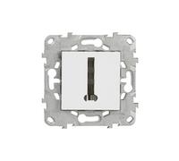 - Prise téléphone en T simple - blanc - Unica - Schneider