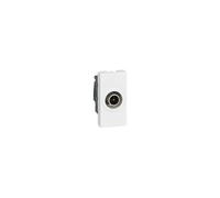 Prise télévision Ø9,52mm mâle Mosaic 1 module - blanc blanc G