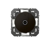 prise télévision - mâle - etoile blindée - noir - legrand dooxie 600551
