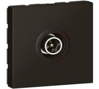 Prise télévision mâle Mosaic - Ø9,52mm - 2 modules - Noir mat Noir G