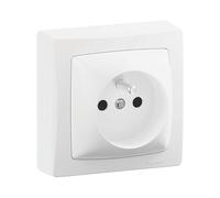 Prise terre 1 poste blanc Legrand Les Apparents