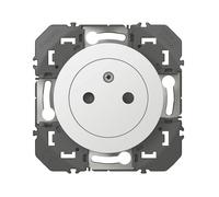 LEGRAND - Prise Electrique Murale 16A avec Terre dooxie Surface - Prise 2P + T Affleurante avec Fond Rétractable - Fabriqué En France - Blanc