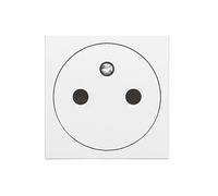 Prise terre 1 poste Mosaic blanc Legrand, lot de 10