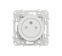 Schneider Electric Prise de courant Odace S520052 2P+T affleurante blanc