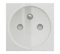 Prise terre raccord rapide 1 poste 2 modules Unica Blanc Schneider