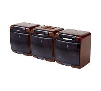 Prise triple étanche - Karlik - Junior - IP54 - 16A - 250V - Plastique