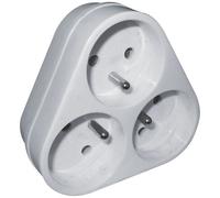 Prise Triplite 16A 2P+T - blanc