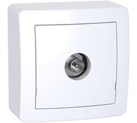 Prise TV blanc Schneider Alrea