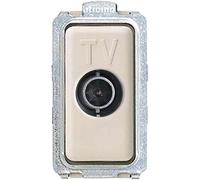 Prise TV Directe Coaxiale Pour Systèmes Monophasés Bticino Magic 5202D