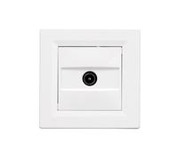 Prise TV encastrable SCHNEIDER Asfora EPH3200121 connecteur mâle - 9,5 mm -blanc