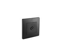 Prise TV encastrée Caly Debflex 2400 MHz noire intense mat - 749577