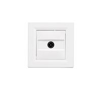 Prise TV encastrée Schneider Electric Asfora EPH3200121 connecteur mâle 9,5 mm 10 A Blanc brillant
