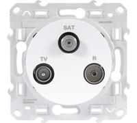 Prise TV / FM / SAT ODACE blanc SCHNEIDER ELECTRIC S526461
