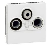 Prise TV LEGRAND FM Sat Mosaic Blanc 2 Modules