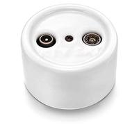 Prise TV/SAT, en porcelaine, à fixer au mur, 1 pièce