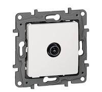 Legrand Prise TV Niloé simple mâle étoile blindée 664751 Noir