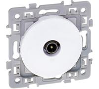 Prise TV simple Square 1 poste - 250V - Blanc