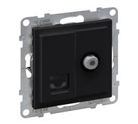 Prise TV type F 1,5dB + RJ45 cat 6 UTP SUNO 721462