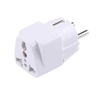 Prise UE Alimentation Universelle, AC 250 V 10A Adaptateur Prise Voyage Monde vers France/Europe, Adaptateur De Voyage Mondial pour Les Voyages, Déplacements Professionnels