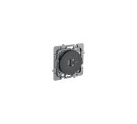 Prise USB-A + USB-C noir intense CASUAL EVOLUTION - Debflex 749654