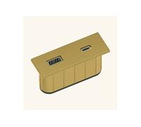 Prise USB murale ARCHEA 1 prise USB C + 1 USB-A - Prise rectangle encastrable doré