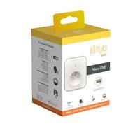 Prise Wi-Fi + Bluetooth 16A avec 2 prises USB-A + Compteur de consommation - Konyks Priska USB
