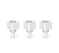 Prise WiFi intelligente, Matter, 3.680W, commande voc/appli, pack de 3