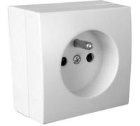 Prise ZENITECH 2P+T 16A saillie Bel'Vue - Blanc