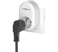 Prises Connectées Lot de 2, LINK2HOME, 230V, 16A, Compatible Google Home Alexa Tuya, Wi-Fi, Blanc