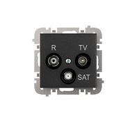 Prises d'antenne R-TV-SAT SANTRA sans cadre noir 4153-19