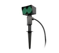 prises de jardin 2 pièces STAKE IP44 noir