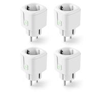 Prises intelligentes avec surveillance de la consommation d'énergie et minuterie Wi-Fi, lot de 4