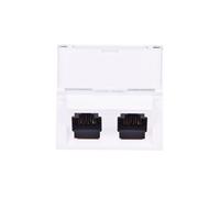 Prises PC MOSAIC RJ45 kat.6 UTP 2M 45st blanc 076504