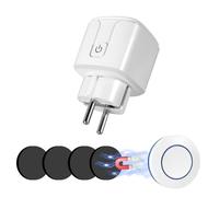 Prises télécommandées avec télécommande, prise sans fil, portée de 100 m, prises intelligentes programmables pour la maison et le jardin, 3500 W, avec télécommande magnétique